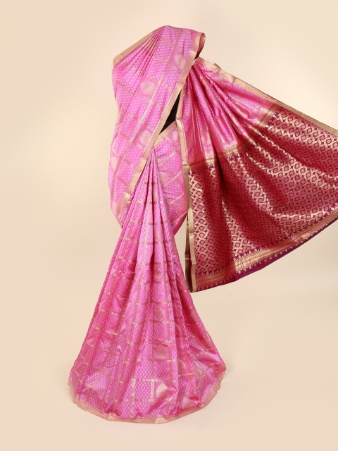 

Pothys Lavender Woven Design Art Silk Saree