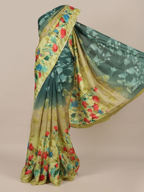 

Pothys Multi Floral Jute Silk Saree