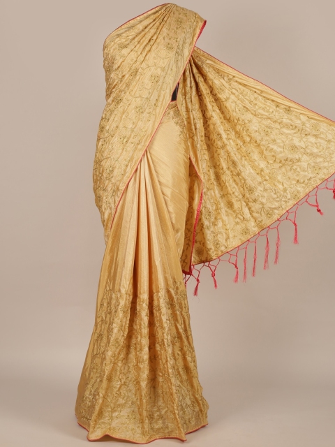 

Pothys Gold-Toned Woven Design Art Silk Saree