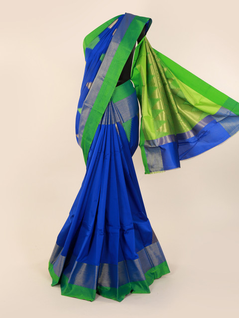 

Pothys Blue & Green Art Silk Woven Design Saree