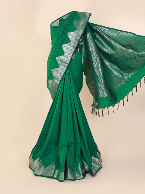 

Pothys Green Woven Design Art Silk Saree
