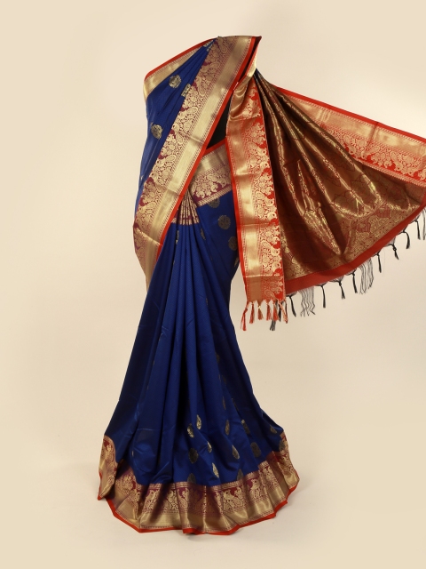 

Pothys Blue Woven Design Art Silk Saree