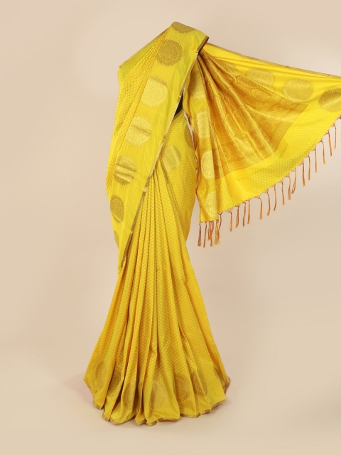 

Pothys Yellow Woven Design Art Silk Saree