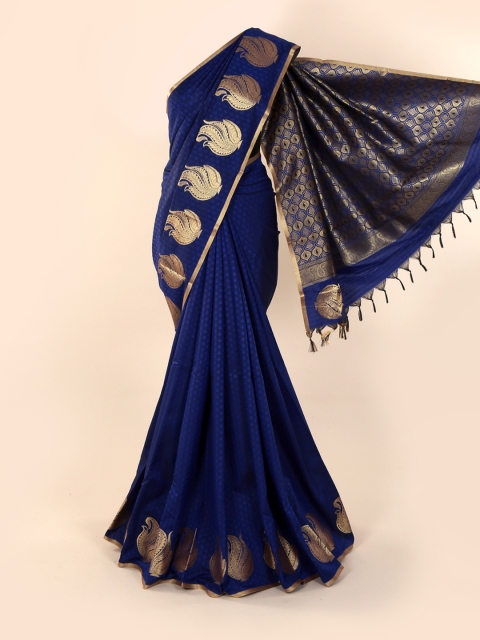 

Pothys Blue Woven Design Art Silk Saree