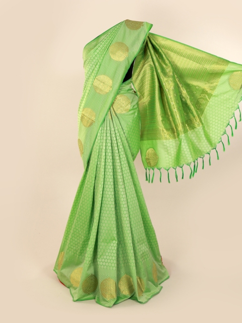 

Pothys Green Woven Design Art Silk Saree