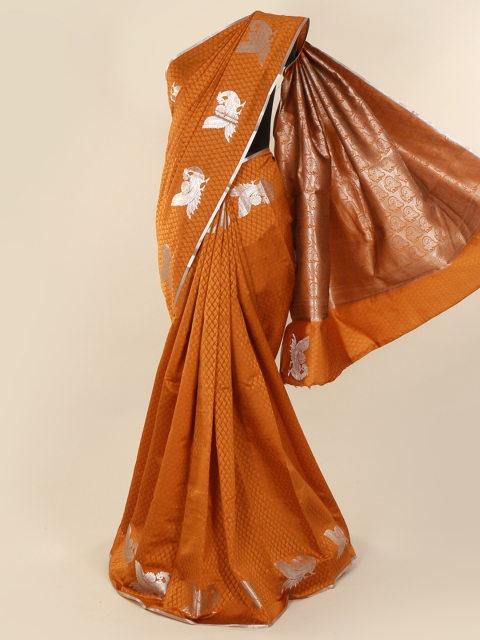 

Pothys Mustard Woven Design Art Silk Saree