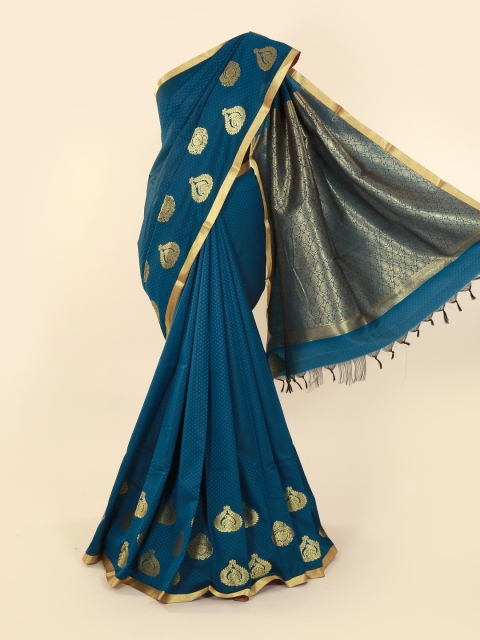 

Pothys Blue Woven Design Art Silk Saree