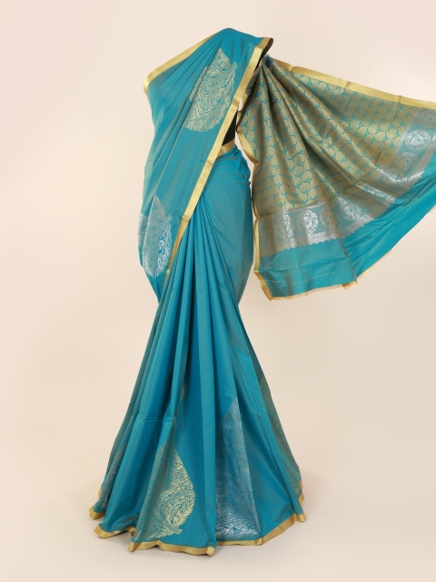 

Pothys Blue & Green Art Silk Woven Design Saree