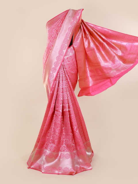 

Pothys Pink Woven Design Art Silk Saree