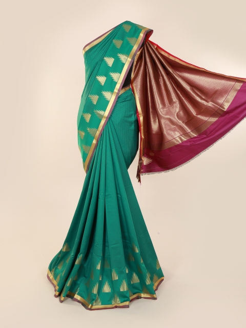 

Pothys Green Printed Art Silk Saree