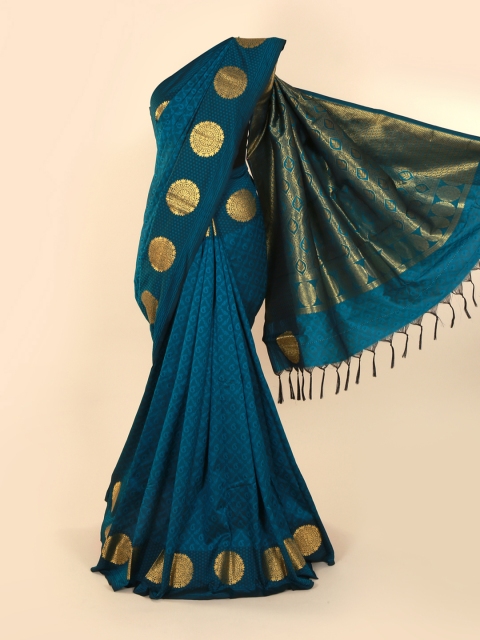 

Pothys Blue Woven Design Art Silk Saree