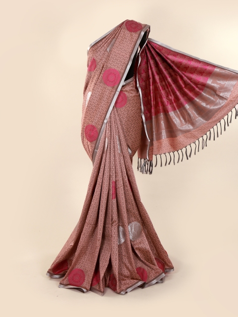 

Pothys Mauve Printed Art Silk Saree