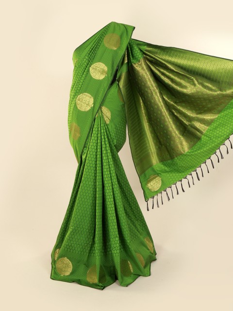 

Pothys Green Woven Design Art Silk Saree