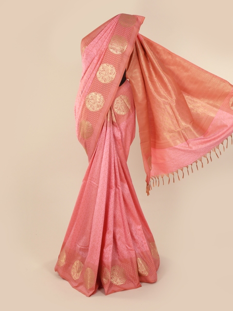 

Pothys Pink Woven Design Art Silk Saree