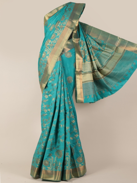 

Pothys Green Woven Design Jute Silk Saree