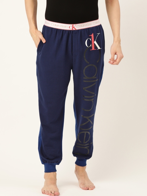 

Calvin Klein Underwear Men Navy Blue Printed Joggers