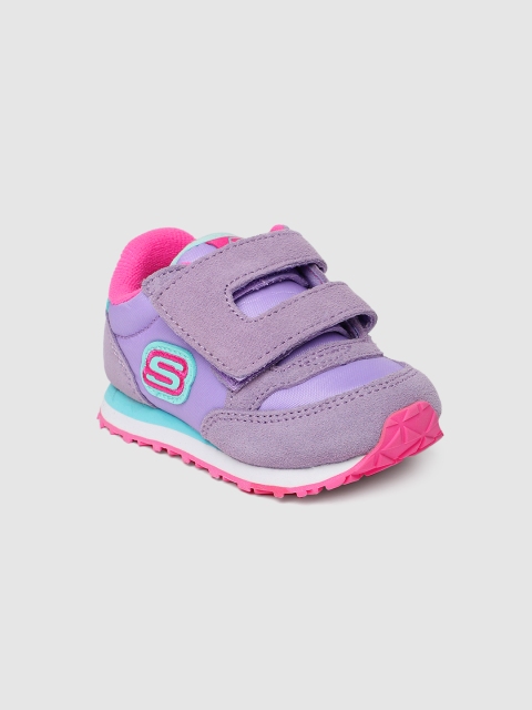 

Skechers Girls Lavender RETRO Suede Sneakers