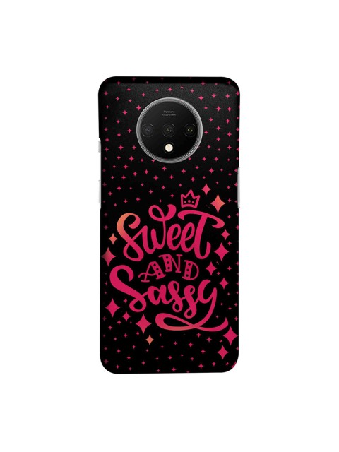 

macmerise Black & Pink Sweet & Sassy OnePlus 7T Back Case