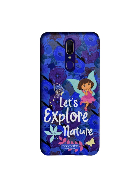 

macmerise Blue & White Explore With Dora Oppo F11 Back Cover