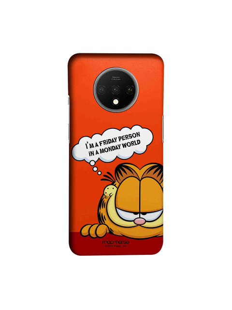

macmerise Multicolored OnePlus 7T Garfield Back Cover, Multi