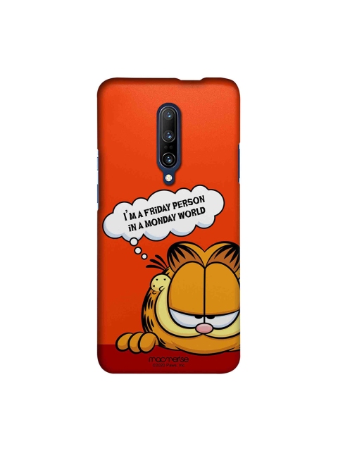 

macmerise Unisex Red Friday Garfield OnePlus 7 Pro Garfield Back Cover