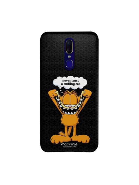 

Smiling Garfield Oppo F11 Garfield Back Cover, Black