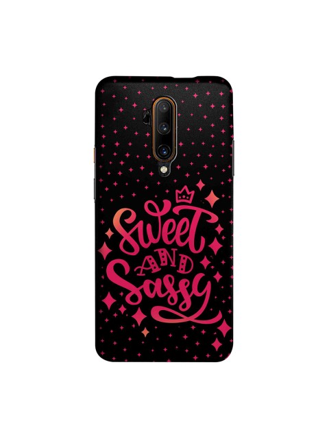 

macmerise Black & Red Sweet And Sassy OnePlus 7T Pro Back Cover