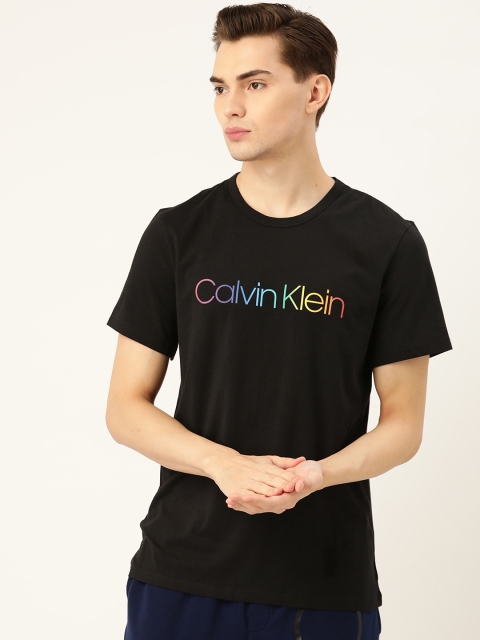 

Calvin Klein Underwear Men Black Brand Logo Print Lounge T-shirt