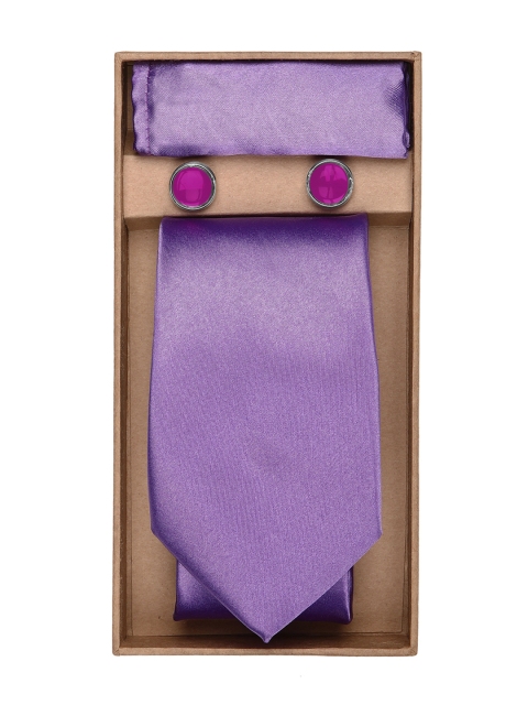 

Blacksmith Men Purple Tie, Cufflink & Pocket Square Gift Set