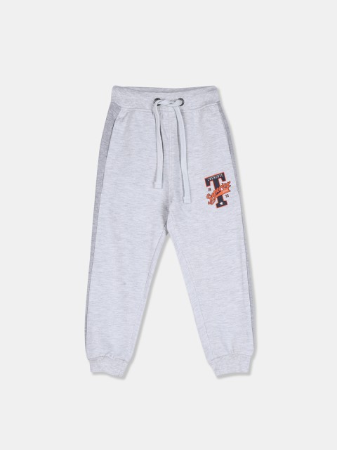 

Cherokee Boys Grey Solid Drawstring Waist Joggers
