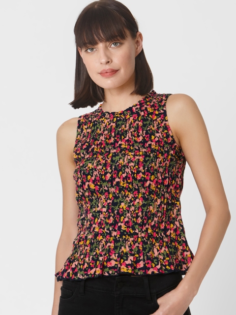 

Vero Moda Women Multicoloured Smocked Regular Top, Multi