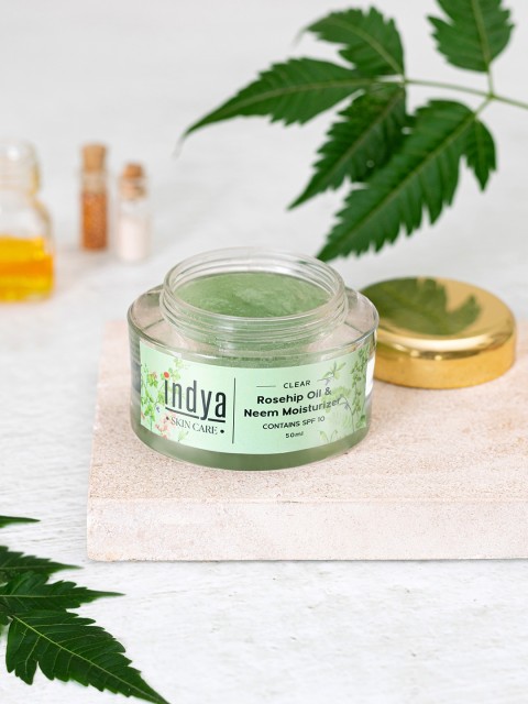 

INDYA Rosehip Oil & Neem Acne Control Moisturiser 50ml, Green