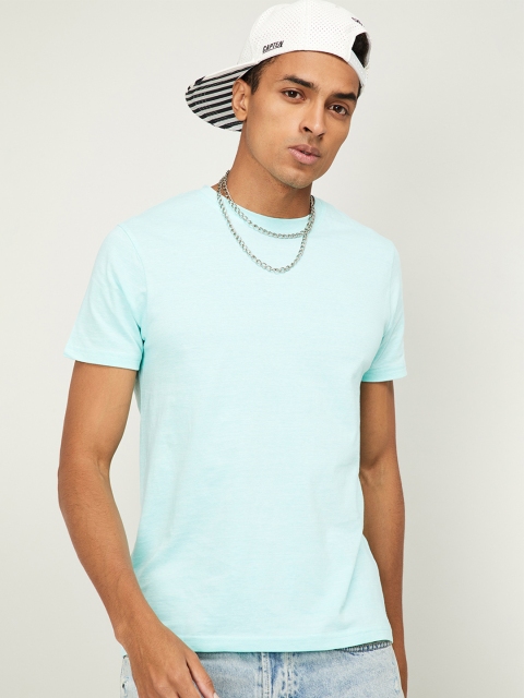 

Fame Forever by Lifestyle Men Blue Solid Round Neck T-shirt