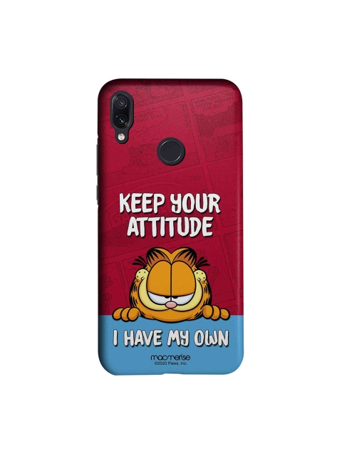 

macmerise Red & Blue Attitude Garfield Xiaomi Redmi Note 7 Back Cover