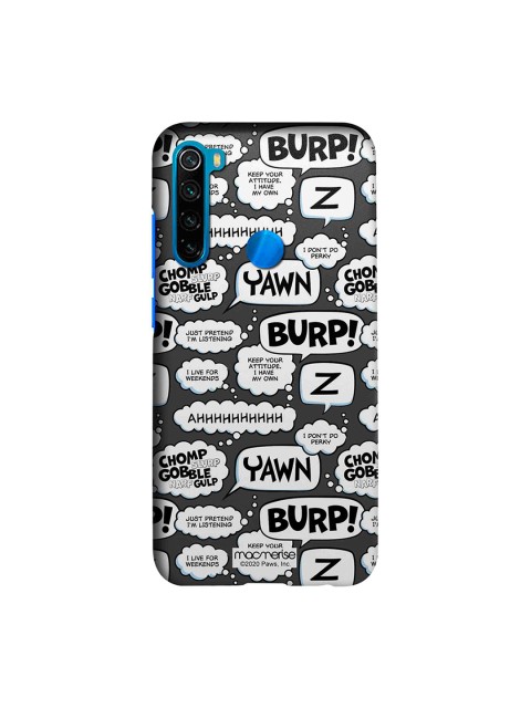 

macmerise Multicolored Moods of Garfield Grey Xiaomi Redmi Note 8 Back Cover, Multi