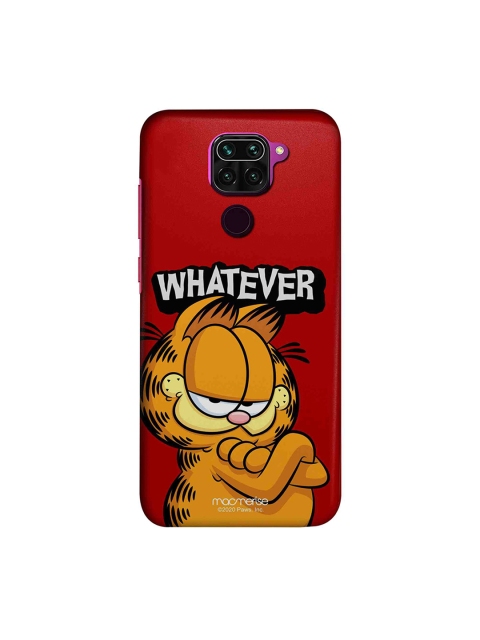 

macmerise Unisex Red & Yellow Yeah Whatever Xiaomi Redmi Note 9 Garfield Back Cover