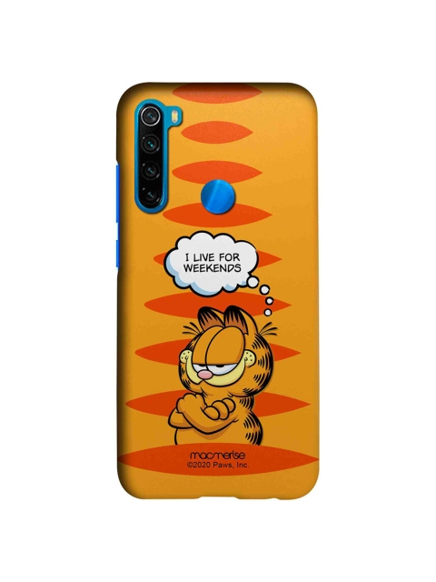 

macmerise Orange Garfield Living for Weekends Xiaomi Redmi Note 8 Back Cover