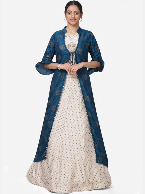 

BOMBAY SELECTIONS Blue Ready to Wear Lehenga with Blouse