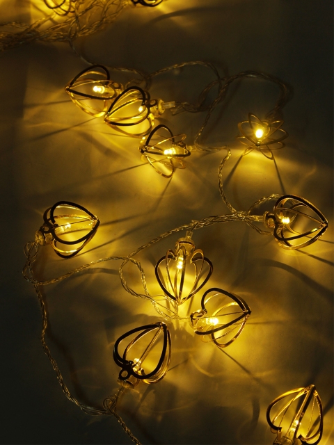 

TAYHAA Golden Heart String Lights, Gold