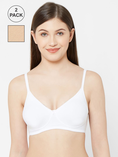 

Juliet Brown & White Solid Set of 2 Everyday Bra