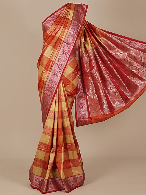 

Pothys Brown & Beige Art Silk Woven Design Saree