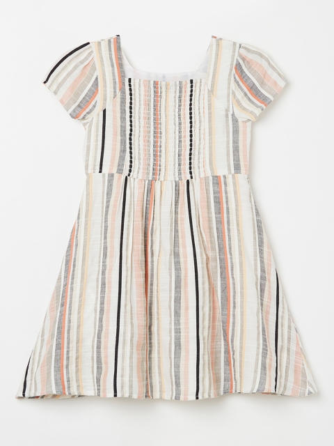 

Fame Forever by Lifestyle Girls Multicoloured Striped A-Line Dress, Multi