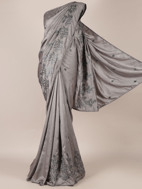 

Pothys Grey Woven Design Art Silk Saree