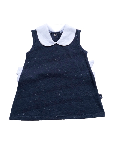 

The Flybees Girls Navy Blue Solid A-Line Dress