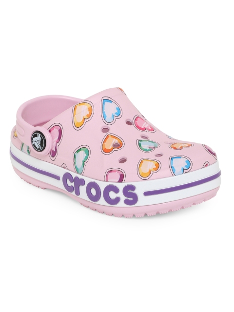 

Crocs Kids Pink Printed Bayaband Graphic Clogs