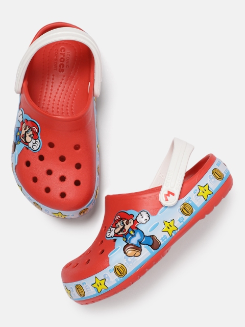 

Crocs Funlab Kids Red Super Mario Printed Clogs