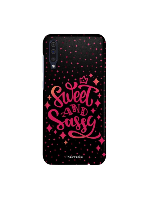

macmerise Black & Pink Sweet And Sassy Samsung A50s Back Cover