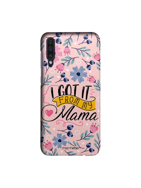 

macmerise Pink & Blue From My Mama Printed Samsung A50s Back Cover