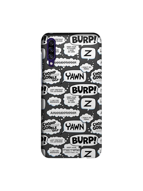 

macmerise Multicolored Moods of Garfield Grey Samsung A30s Back Cover, Multi