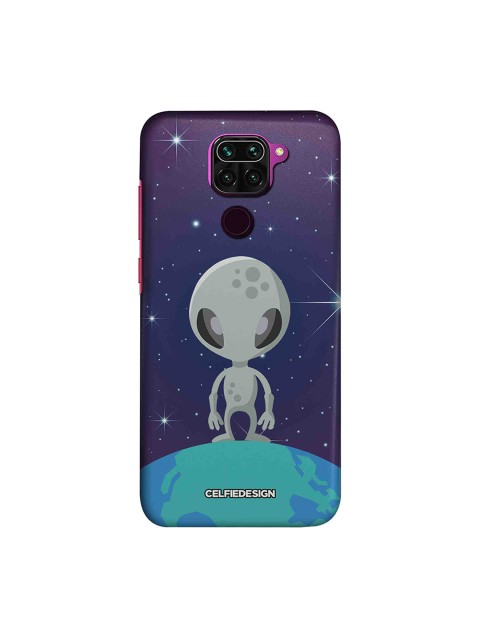 

macmerise Multicolored Alien Xiaomi Redmi Note 9 Back Cover, Multi